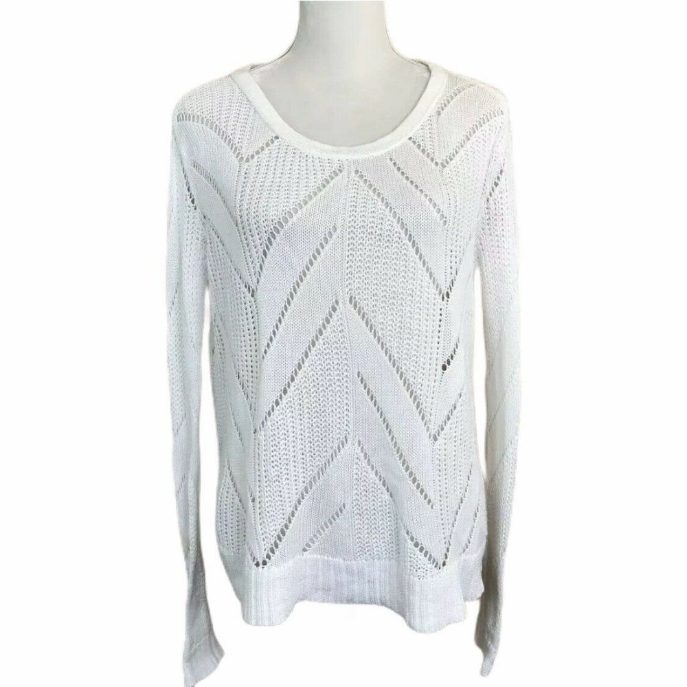 American Eagle Open Knit Crew Neck Sweater